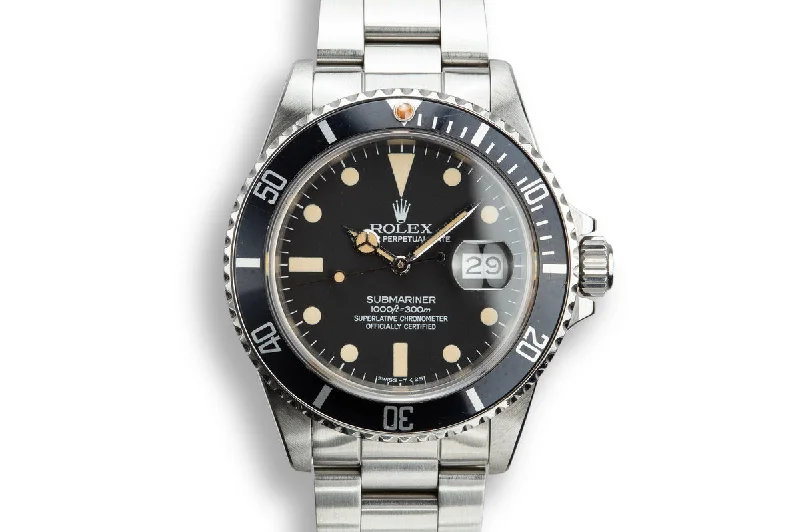 1983 Rolex Submariner 16800 Matte Dial-Rolex Watch with Automatic Winding -