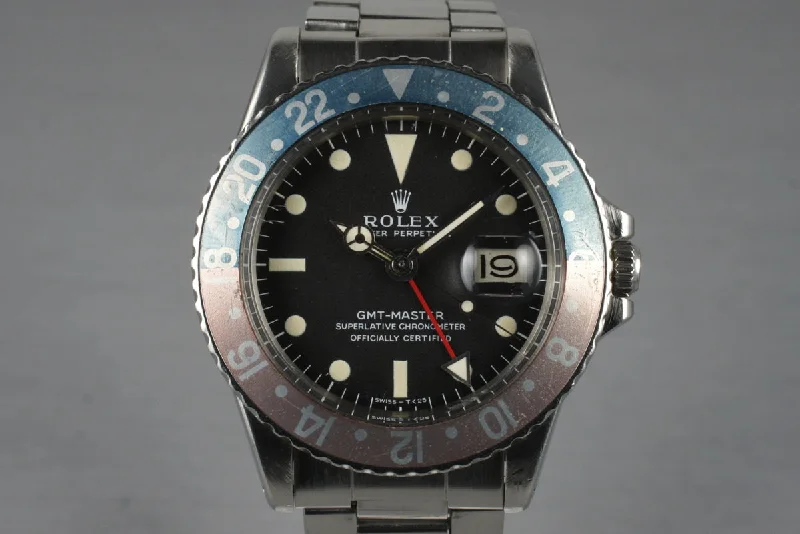 1971 Rolex GMT 1675-Rolex Watch with 100M Water Resistance -