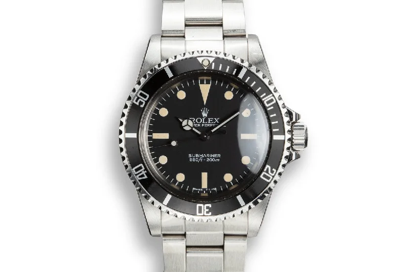 1984 Rolex Submariner 5513 MK V Maxi Dial-Rolex Watch with Large Face -