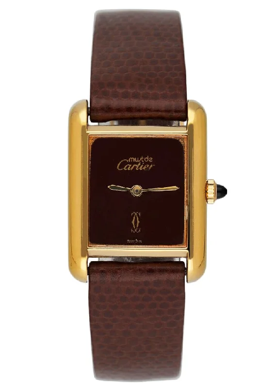 Cartier Tank Must 18K Yellow Gold Ladies Watch-Cartier Watch for Classic Style -