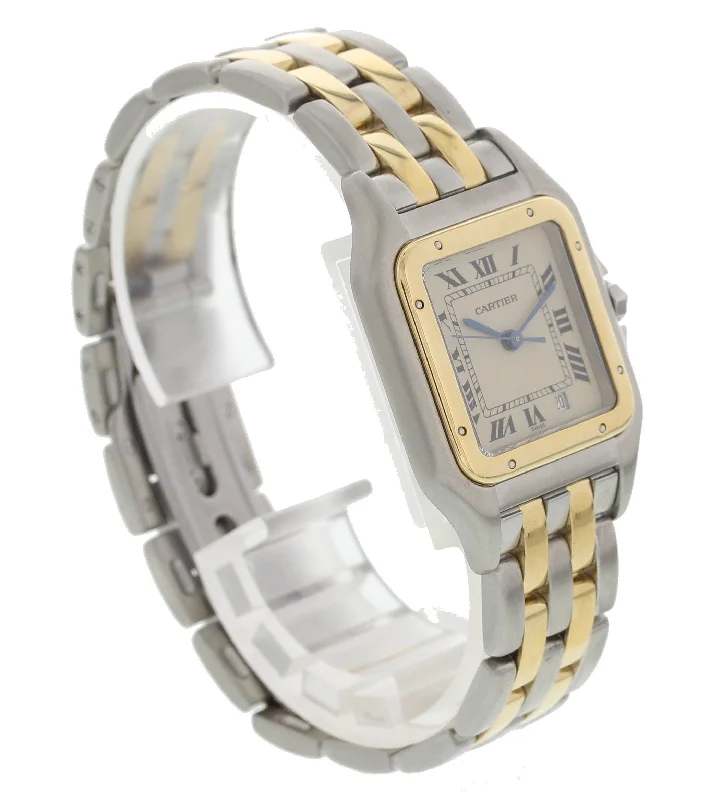 Cartier Panthere Midsize 1100 18K Yellow Gold & SS-Cartier Drive de Cartier Watch -