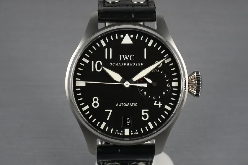 IWC Big Pilot IW5004 With Box and Papers-Rolex Watch with Simple Elegant Design -