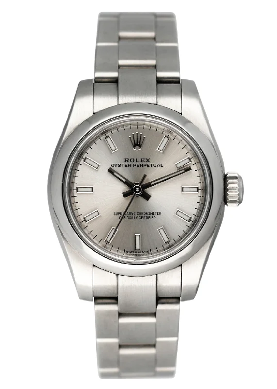 Rolex Oyster Perpetual 17620 Sliver Dial Steel Ladies Watch-Rolex Watch for Serious Investors -