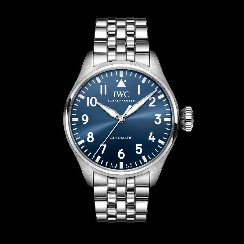 IWC Big Pilot’S Watch 43 Watch, 43mm Blue Dial, IW329304-IWC Watch with Blue Ceramic Bezel -