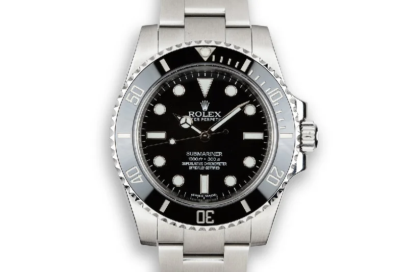 2015 Rolex Submariner 114060 with Box and Papers-Rolex Watch for Exclusive Collecting -