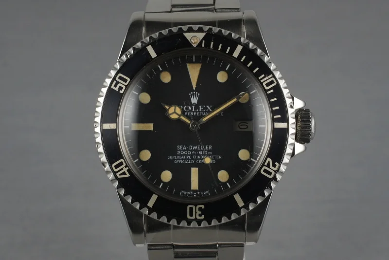 1979 Rolex Sea Dweller 1665 with Mark 1 Dial-Rolex Watch with Dual Time Zone -