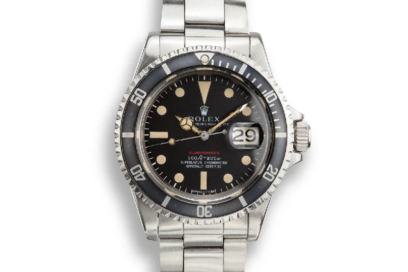 1970 Rolex Submariner 1680 with MK IV Red Dial-Rolex Watch for Collectors -