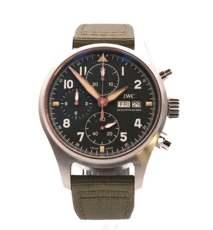 IWC Pilot Spitfire Chonograph 41mm Watch - Ref: IW387901-IWC Pilot’s Watch for Sale -