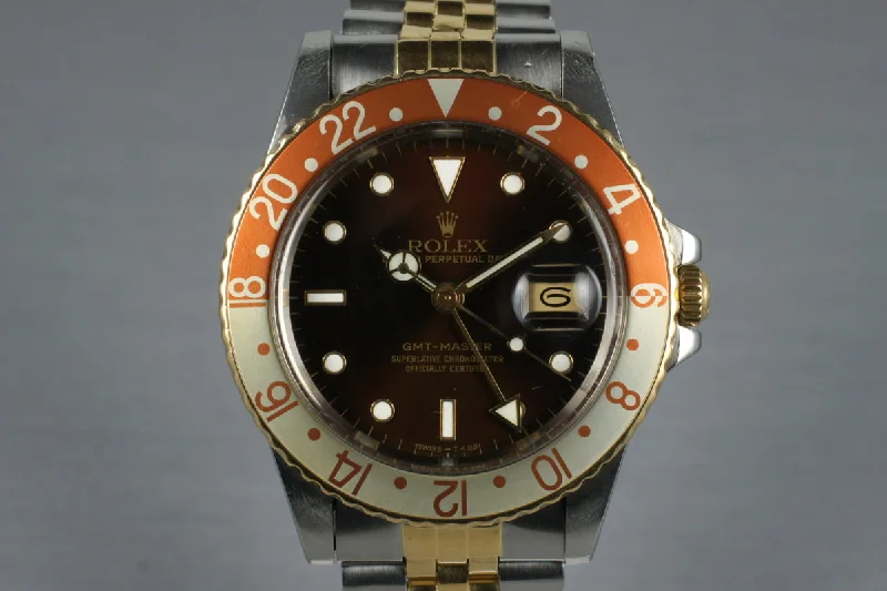 1983 Rolex Two Tone Root Beer GMT 16753 with Box and RSC Papers-Rolex Watch with Advanced Timekeeping Technology -