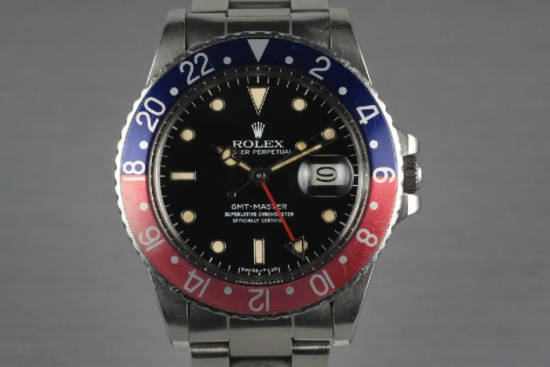 1984 Rolex GMT 16750 Non-Date Spider Dial-Rolex Watch with Automatic Date Function -