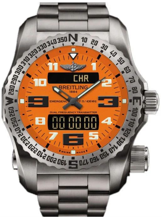 Breitling Emergency II Orange Titanium Professional III Bracelet-Breitling Watch for Professionals and Executives -