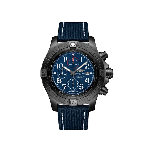 Breitling Avenger Chrongraph DLC Titanium  Men's Watch-Breitling Watch with Iconic Chronograph Bezel -