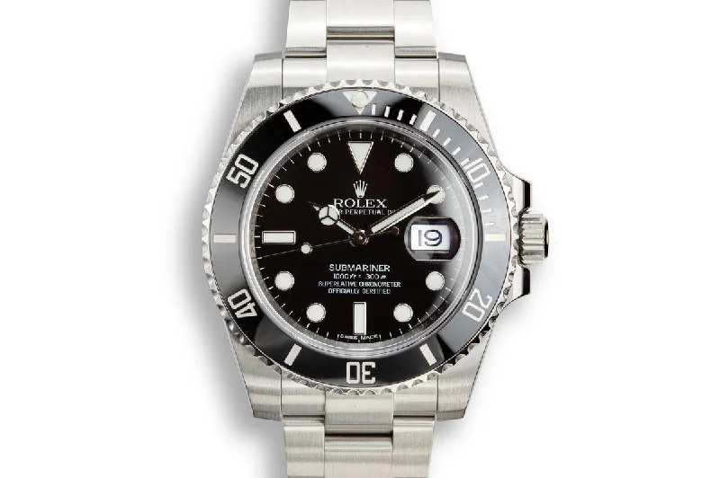 2015 Rolex Ceramic Submariner 116610 with Box and Papers-Rolex Watch with High Precision -