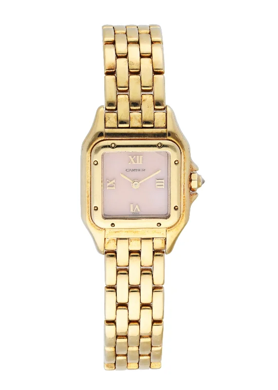 Cartier Panthere 18k Gold Ladies Watch-Cartier Watch with Dual Time Zone Feature -