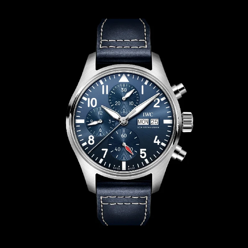 IWC Pilot’S Watch Chronograph 41 Watch, 41mm Blue Dial, IW388101-IWC Watch with Complicated Movements -