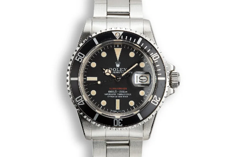 1972 Rolex Red Submariner 1680 MK V Dial-Rolex Watch for Investment Value -