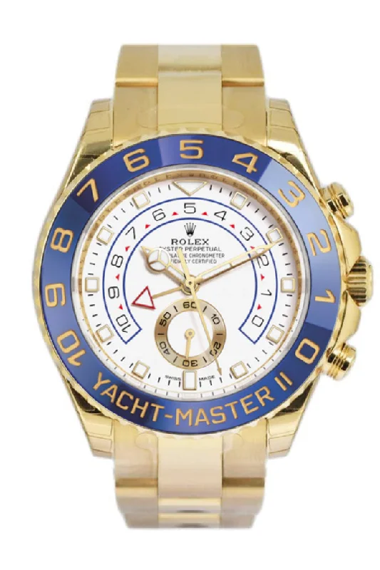 ROLEX Yacht-Master II 44 Blue Hands 18K Yellow Gold Mens Watch 116688-Rolex Watch for Rare Collectors -