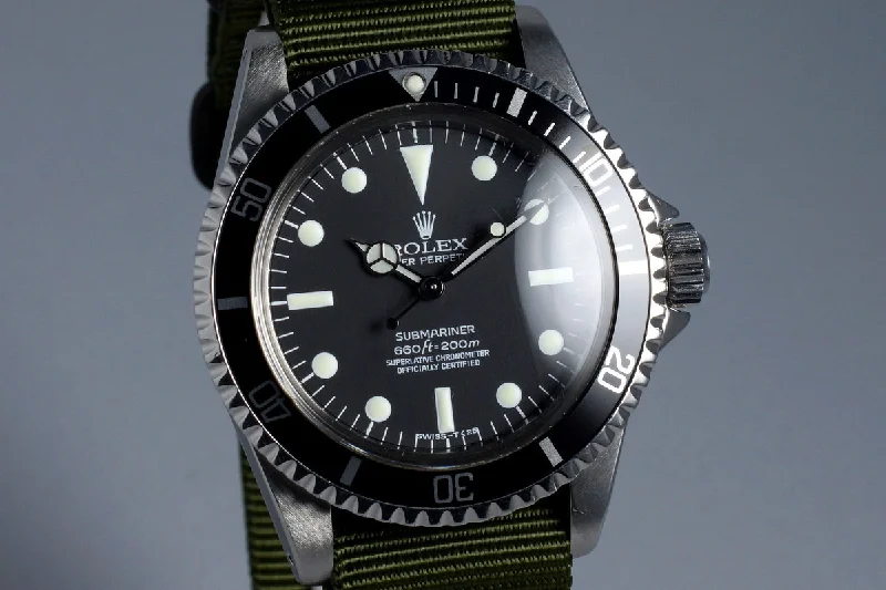 1962 Rolex Submariner 5512 PCG with Service Dial-Rolex Watch with Military Precision -