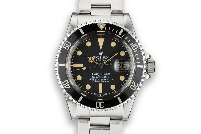 1979 Rolex Submariner 1680 with Box, Papers, and Service Papers-Rolex Watch with Elegant Design -