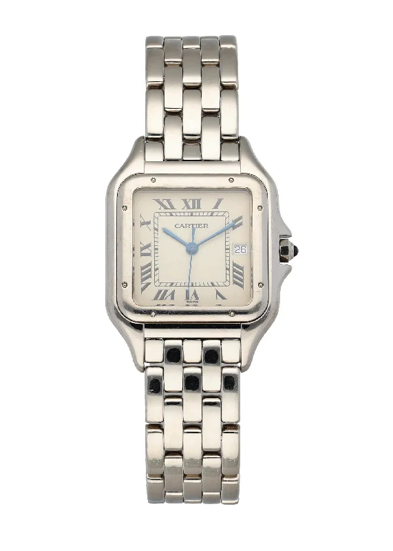 Cartier Panthere 1650 18K White Gold Watch-Cartier Watch with 5-Day Power Reserve -