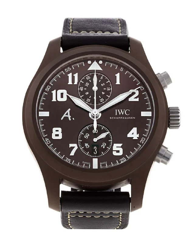 IWC Pilot's Chronograph Saint Exupery THE LAST FLIGHT Mens Watch-IWC Watch with Unique Chronograph Movement -