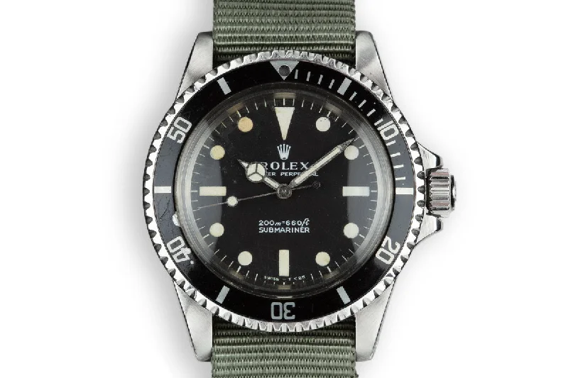 1967 Rolex Submariner 5513 with Meters First Dial-Rolex Watch with Automatic Date and Day -