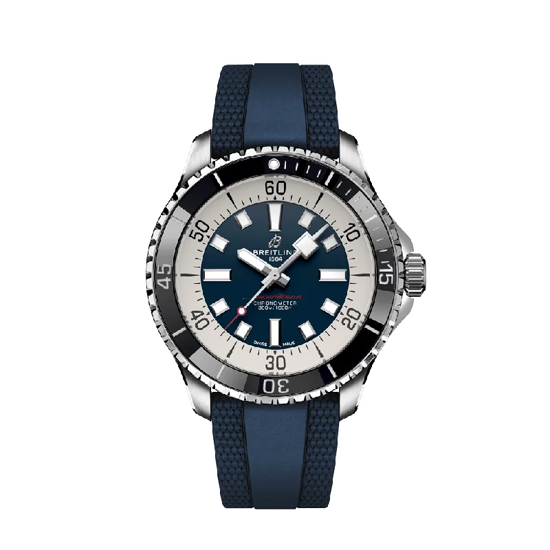 Breitling Superocean Automatic 44 Stainless Steel  Men's Watch-Breitling Watch with Rotating Bezel -