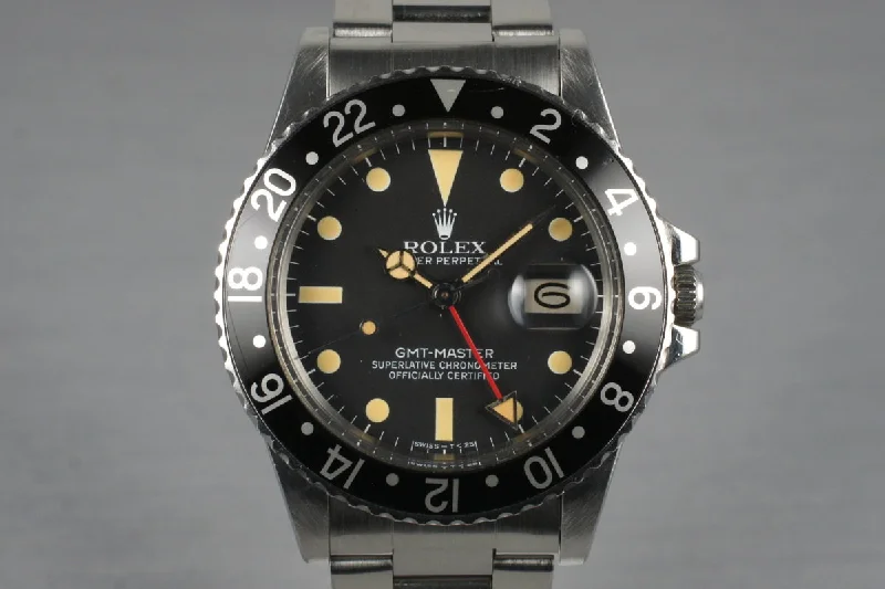 1981 Rolex GMT 16750 with Box-Rolex Watch with Mechanical Movement -