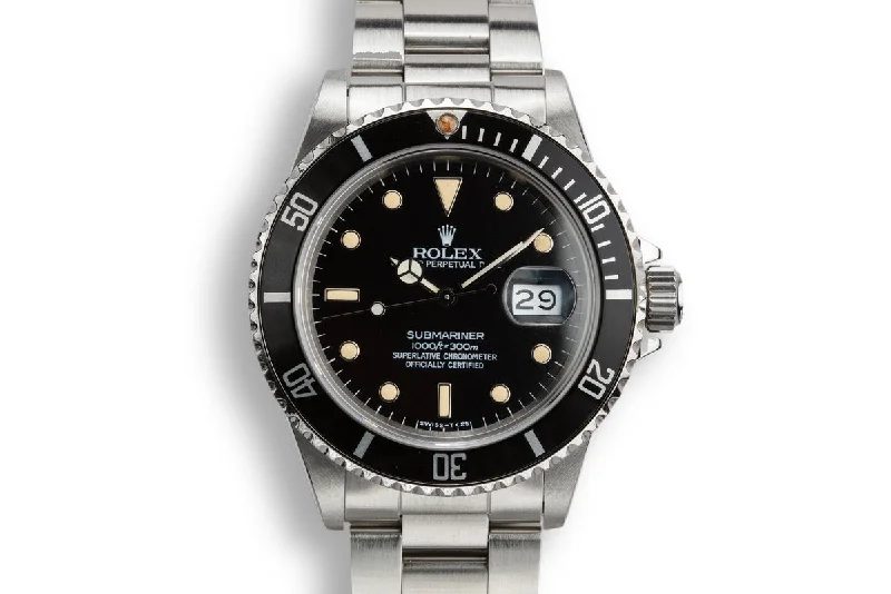 1985 Rolex Submariner 16800 with Box and Service Estimate-Rolex Watch with Automatic Date Function -