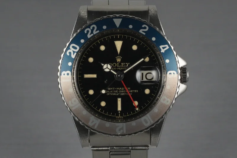 1961 Rolex GMT 1675 PCG Gilt Chapter Ring-Rolex Watch for Prestige and Status -