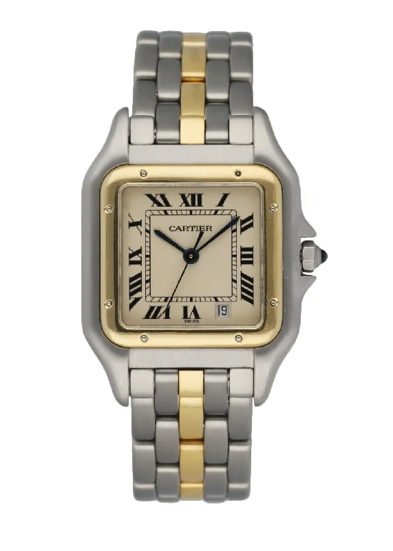 Cartier Panthere 187949 Midsize One Row Ladies Watch-Cartier Watch with Moonphase Function -