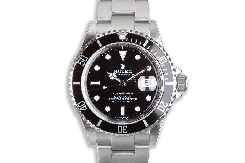 2007 Rolex Submariner 16610 Box, Card, Service Box, & Papers-Buy Rolex Watches Online -