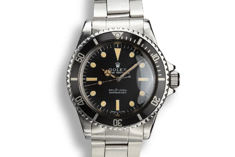 1970 Rolex Submariner 5513 with Serif Dial-Rolex Watch with Diamond Dial -