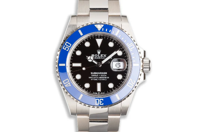 2021 Rolex 18K White Gold Submariner 126619LB "SMURF" with Box and Card-Rolex Watch with Date Function -