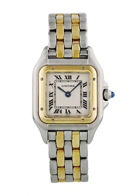 Cartier Panthere 1120 Two Tone Ladies Watch-Cartier Watch with Adjustable Bezel -