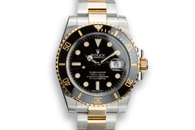 2014 Rolex Two-Tone Submariner 116613LN with Box and Papers-Rolex Watch with Blue Ceramic Bezel -