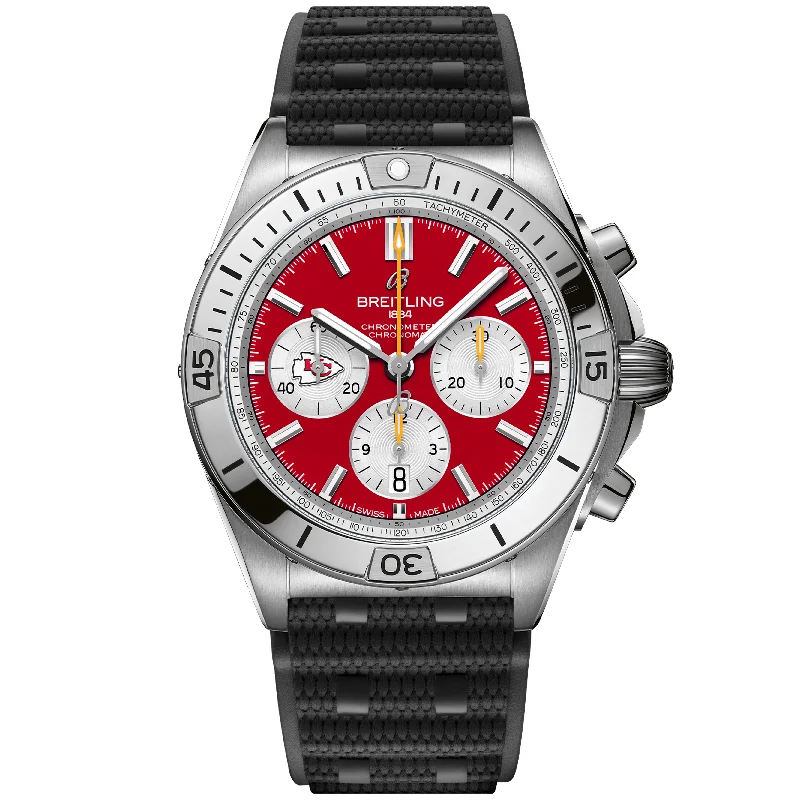 Chronomat B01 42 NFL Kansas City Chiefs Edition AB01342B1K5S1-Breitling Watch for Dynamic Lifestyles -