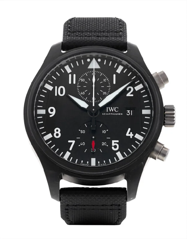 IWC Pilot's Chronograph TOP GUN Mens Watch-IWC Watch with Detailed Movement -