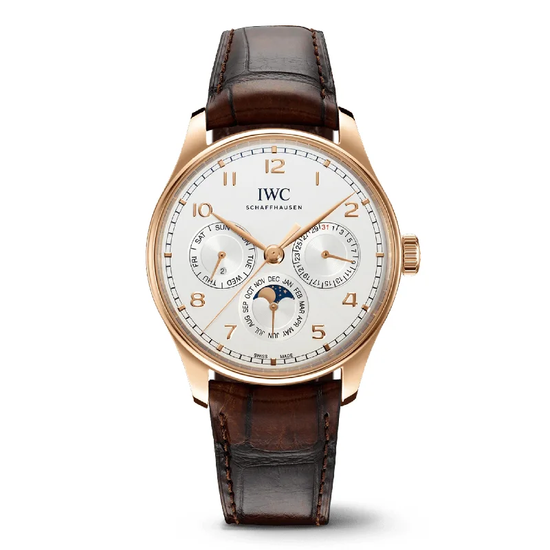 IWC Portugieser Perpetual Calendar 42 Watch, 42.4mm White Dial, IW344202-IWC Watch for Special Edition Collecting -