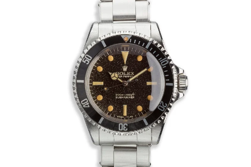 1966 Rolex Submariner 5513 Gilt "Bart Simpson" Dial-Rolex Watch for Day and Night Use -