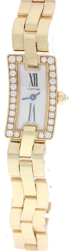 Cartier Ballerine WG40023J / 3015 18k Rose Gold Ladies Watch-Cartier Watch with Dual Time Zone -