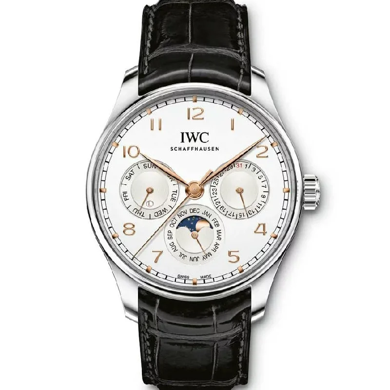 IWC PORTUGIESER PERPETUAL CALENDAR 42mm IW344203-IWC Watch with Full Set of Accessories -