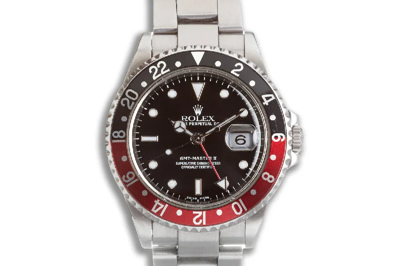 2000 Rolex GMT Master II 16710 Red & Black Insert Box & Papers-Rolex Watch with Luxurious Look -