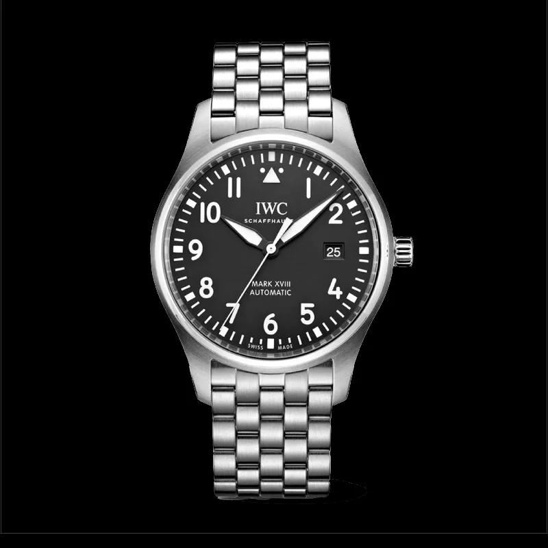 IWC Pilot’s Watch Mark XVIIIWatch, 40mm Black Dial, IW327015-IWC Watch for Classic Style -