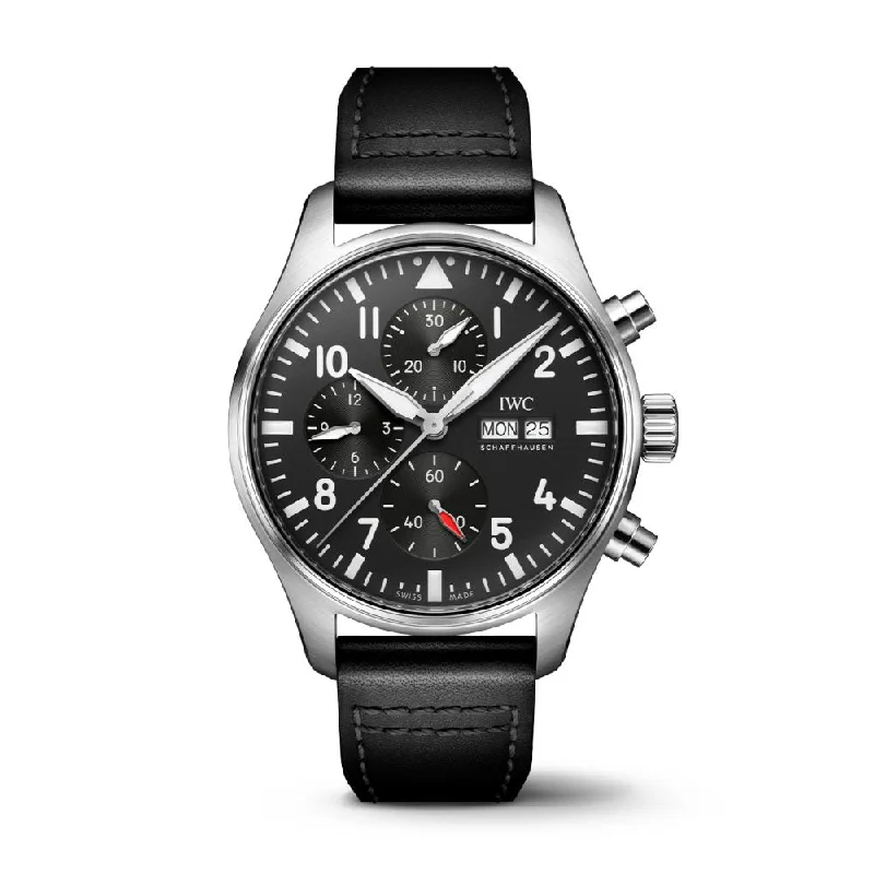 Pilot's Watch Chronograph-IWC Watch with Stainless Steel Bracelet -