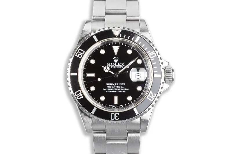 1996 Unpolished Rolex Submariner 16610-Rolex Submariner Watch -