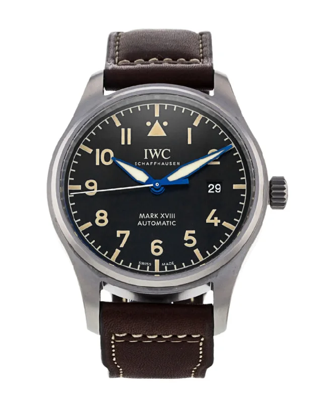 IWC Pilot's Mark XVIII Heritage Titanium Men's Watch-IWC Watch with Titanium Case and Bezel -