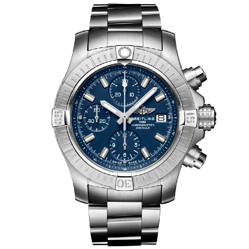 Avenger Chronograph 43 A13385101C1A1-Breitling Watch with Multi-Function Display -