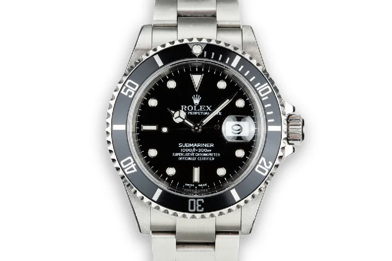 2002 Rolex Submariner 16610 with Box and Papers-Rolex Watch for Luxury Gifting -