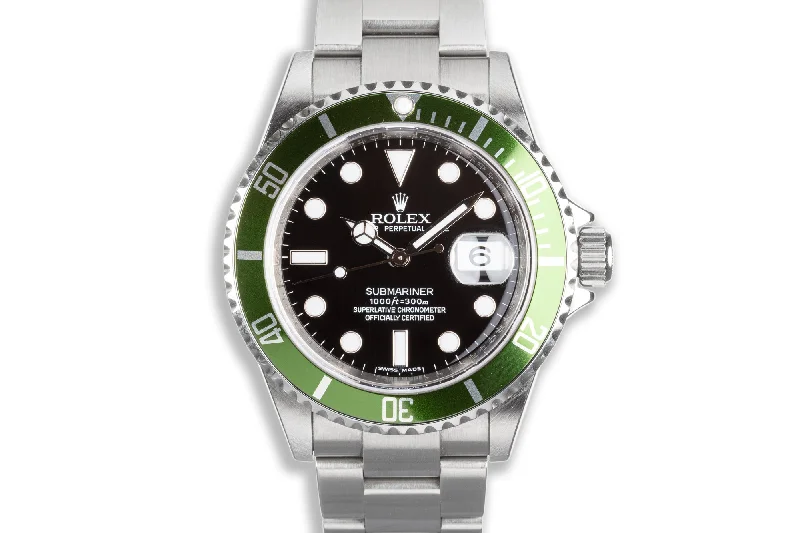 2008 Green Anniversary Rolex Submariner 16610LV-Rolex Watch for Professionals -